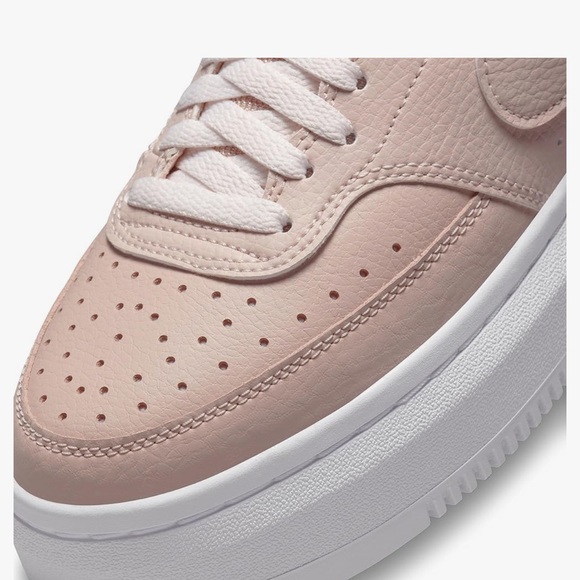 New women’s Baby Pink Nike Air Force 1 platform sneakers Size 9 - Picture 4 of 10